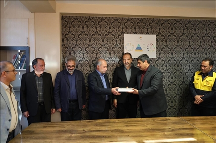 مراسم تکریم و معارفه مدیر امور برق اندیشه برگزار شد