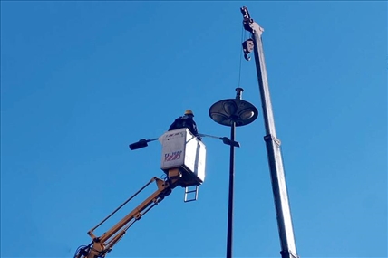 برکناری چراغ های 30 ساله و نصب 30 دستگاه LED کم‌ مصرف در محدوده امور برق گلستان