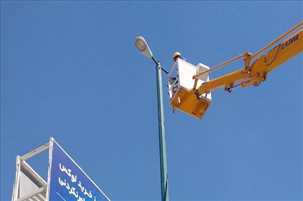 جایگزینی چراغ‌های LED با چراغ‌های سدیمی در مسیر باراما تا میدان کبوتران حرم اسکو